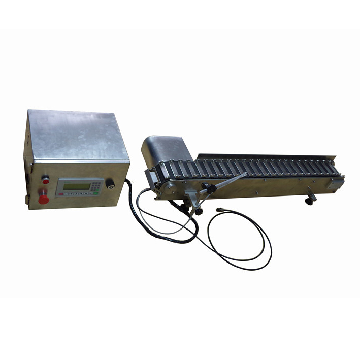 Pens conveyor belt work with laser marker