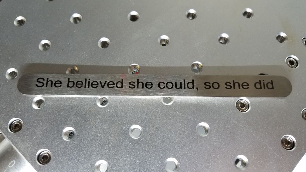 Stainless Steel Marking with Fiber Laser